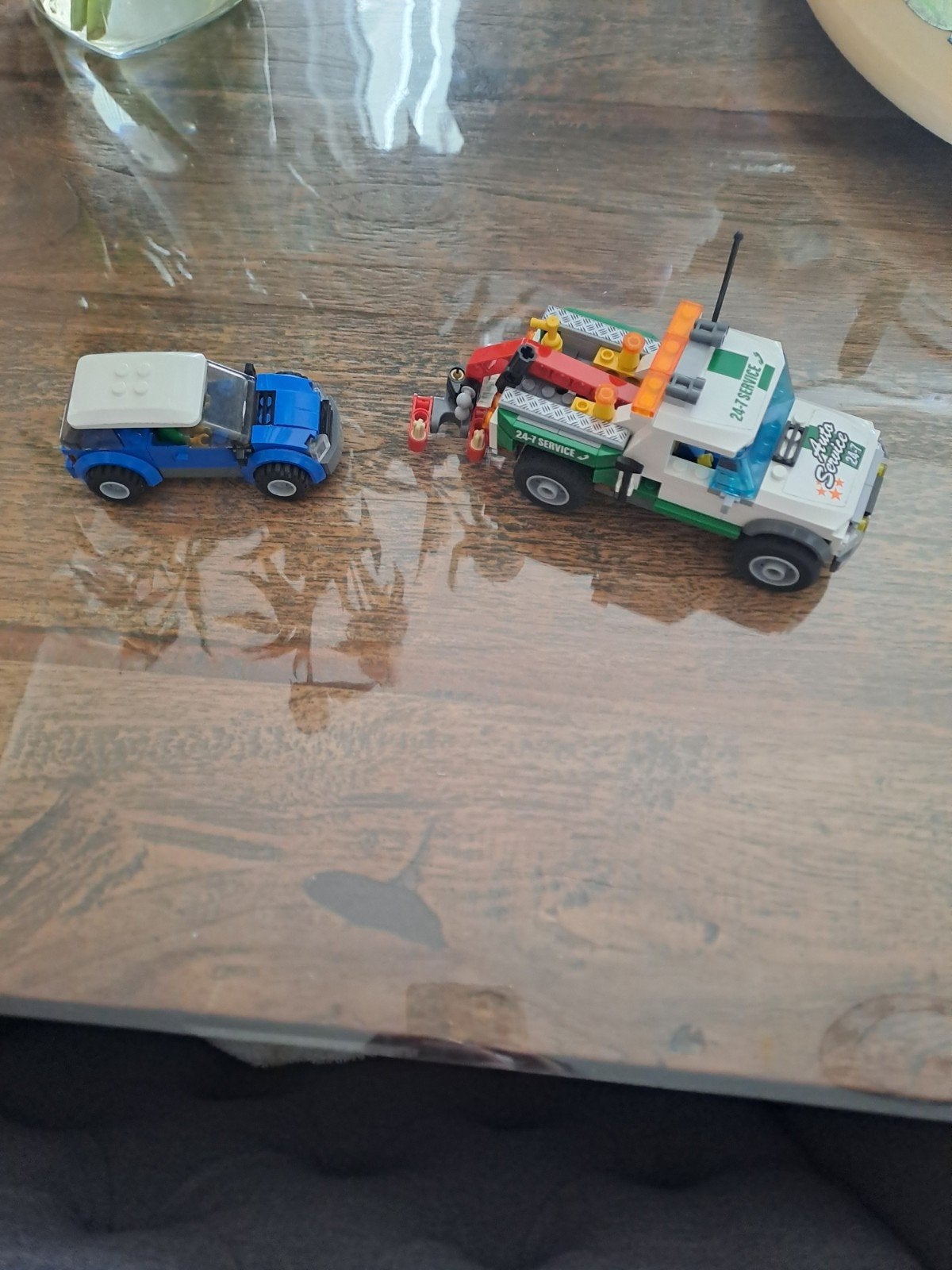 Lego City Sleepwagen met auto (set 60081), Lego, Ophalen of Verzenden, Complete set, Inclusief instructies