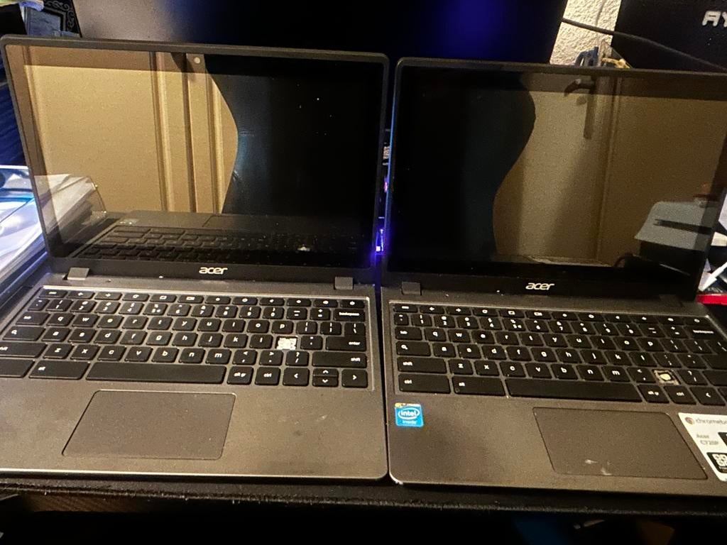 2x acer chromebook, Computers en Software, Windows Laptops, Zo goed als nieuw, 11 inch, Minder dan 2 Ghz, Ophalen of Verzenden