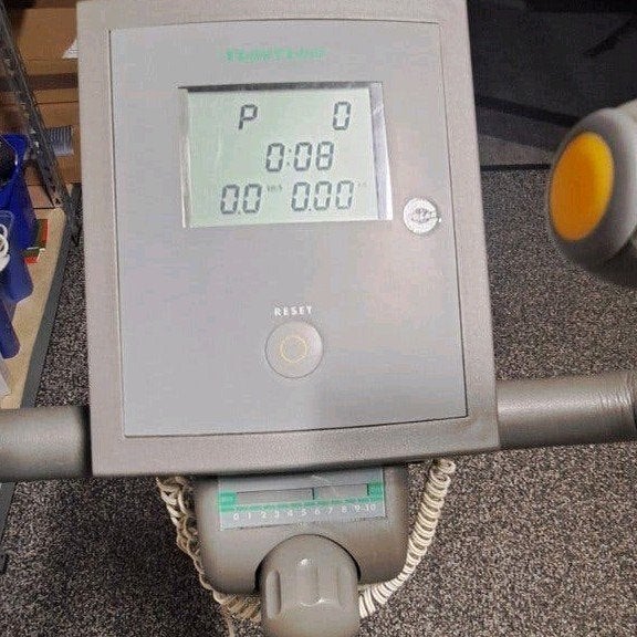 Tunturi Hometrainer met Display en Hartslagmeter, Ophalen, Gebruikt, Metaal, Benen