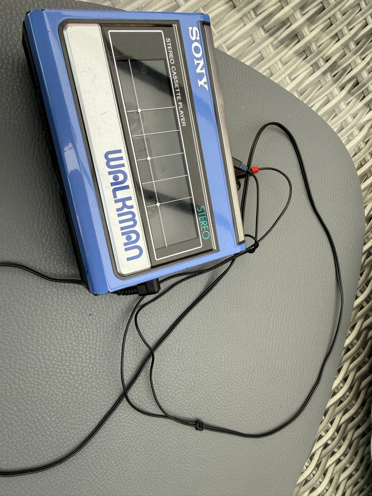 Vintage Sony Walkman WM-31 Stereo Cassette Speler Blauw, Audio, Tv en Foto, Walkmans, Discmans en Minidiscspelers, Ophalen of Verzenden