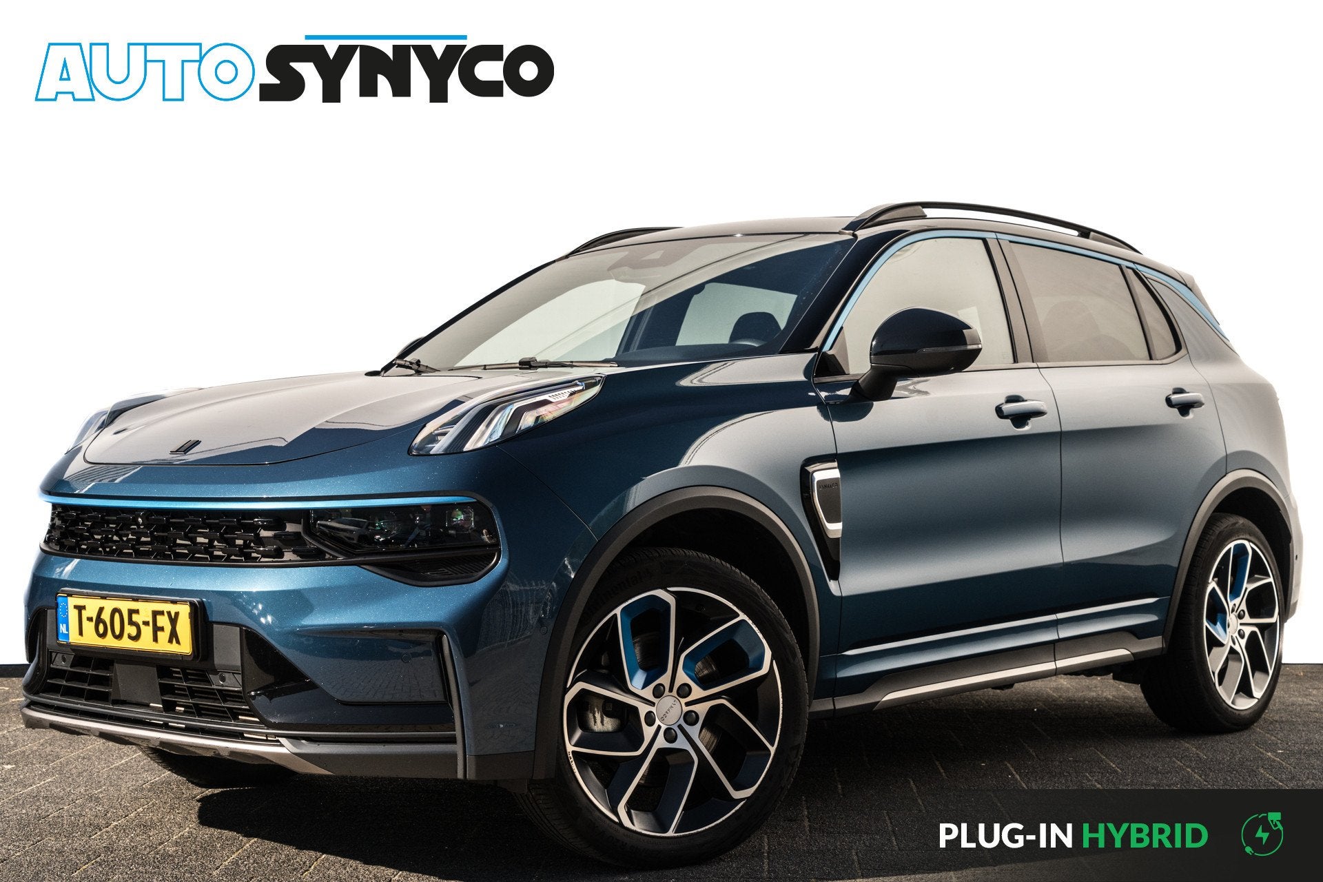 Lynk & Co 01 1.5 Plug-in Hybrid 262 Pk I Zwarte hemel I Pano, Stof, Blauw, 120 €/maand, Bedrijf