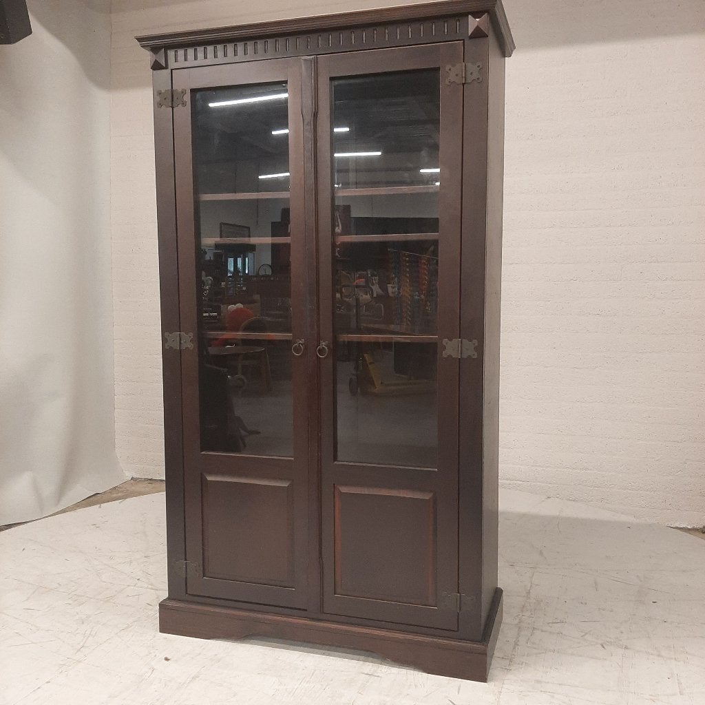 Koloniale vitrine/ boekenkast, Ophalen, Gebruikt, Nvt, 150 tot 200 cm