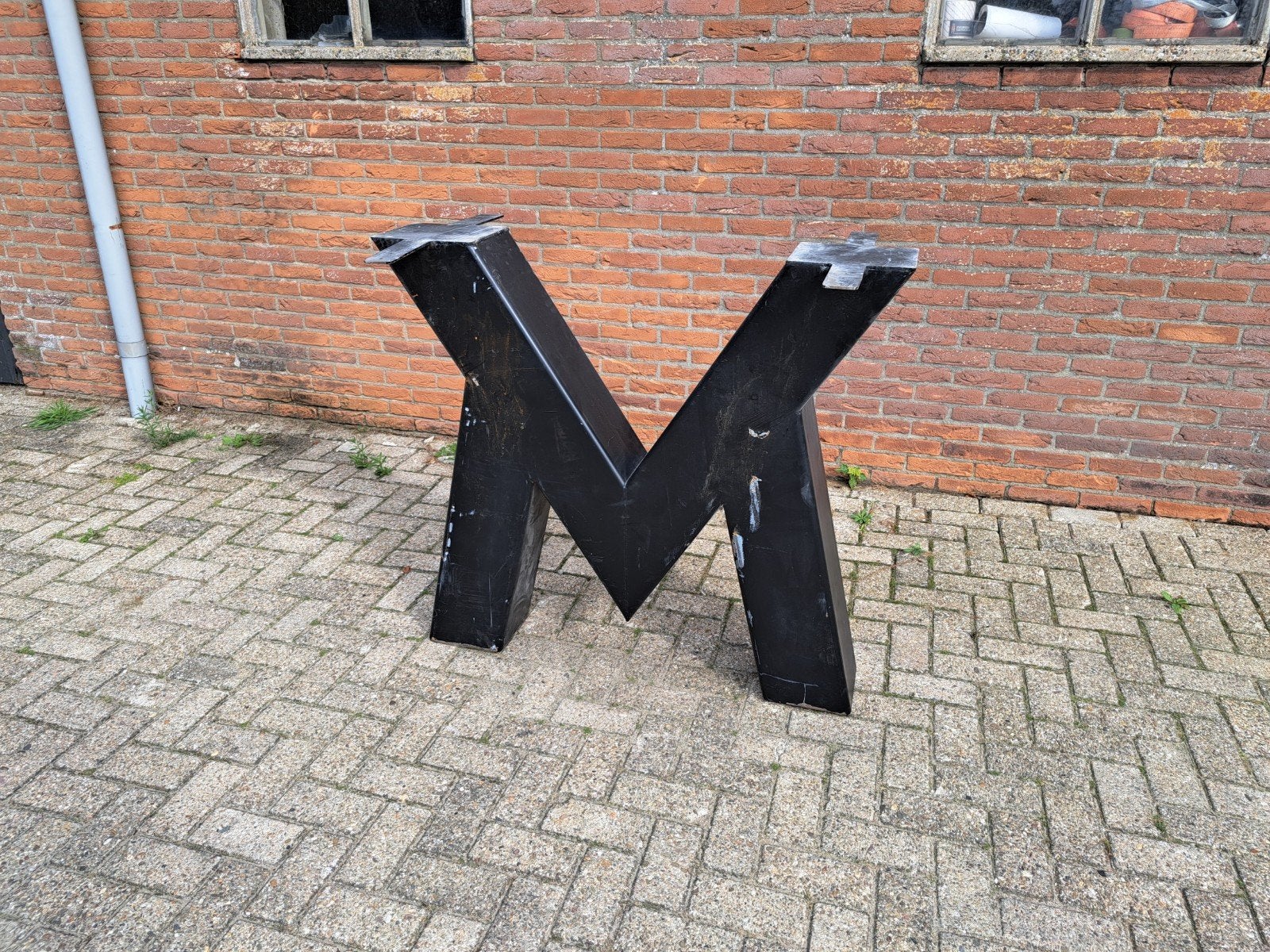 Stalen tafelpoot statafel MV 102.5cm hoog, Ophalen, ., Nieuw, Zelfbouw