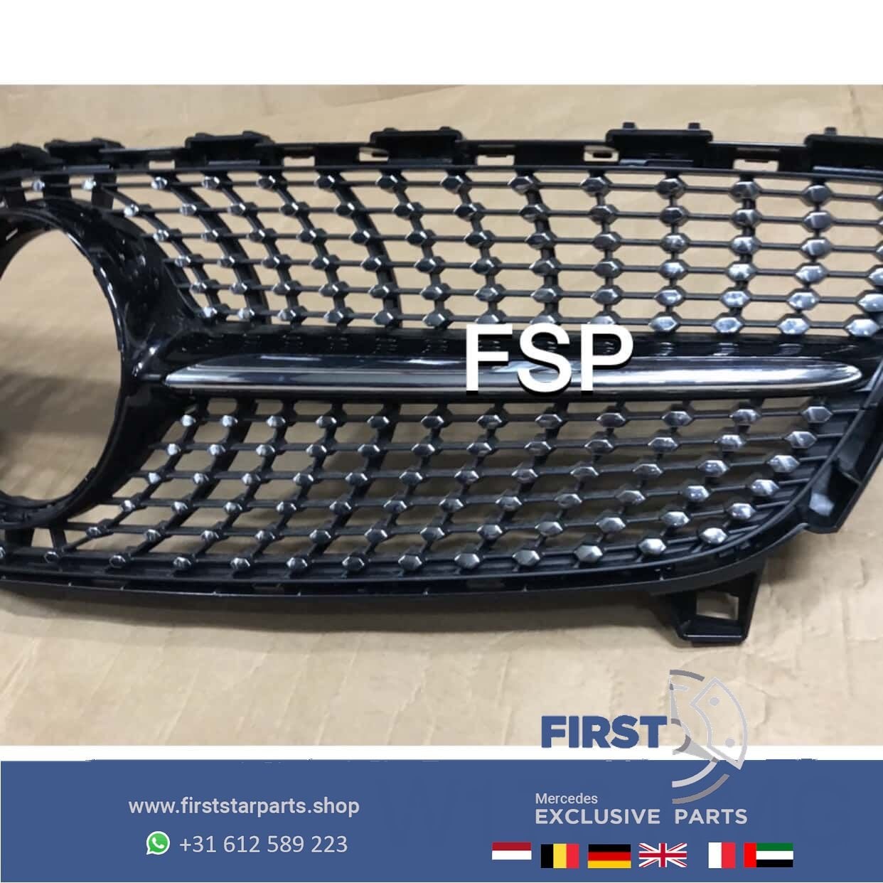 W176 FACELIFT AMG Diamond Gril ORIGINEEL Mercedes A Klasse 2, Gebruikt, -, Ophalen of Verzenden, -