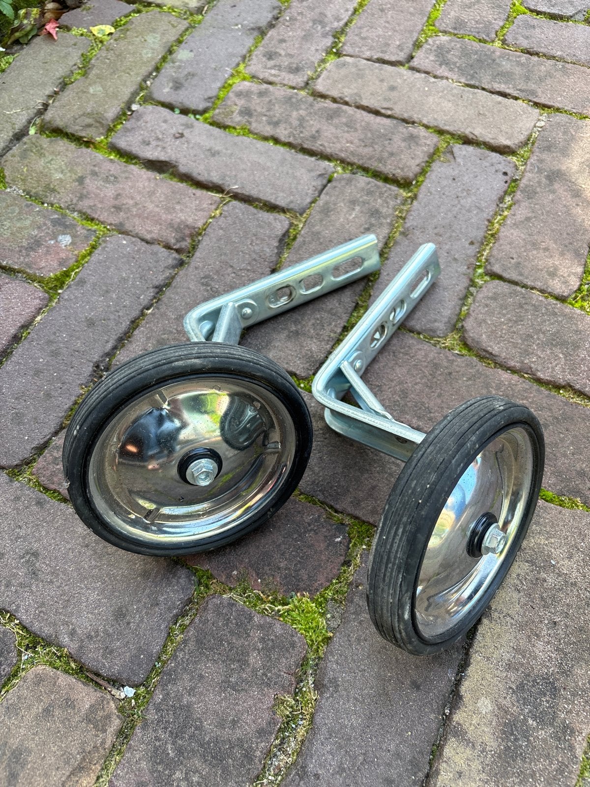 Zijwieltjes voor kinderfiets, Fietsen en Brommers, Ophalen, Gebruikt, Minder dan 16 inch, Zijwieltjes
