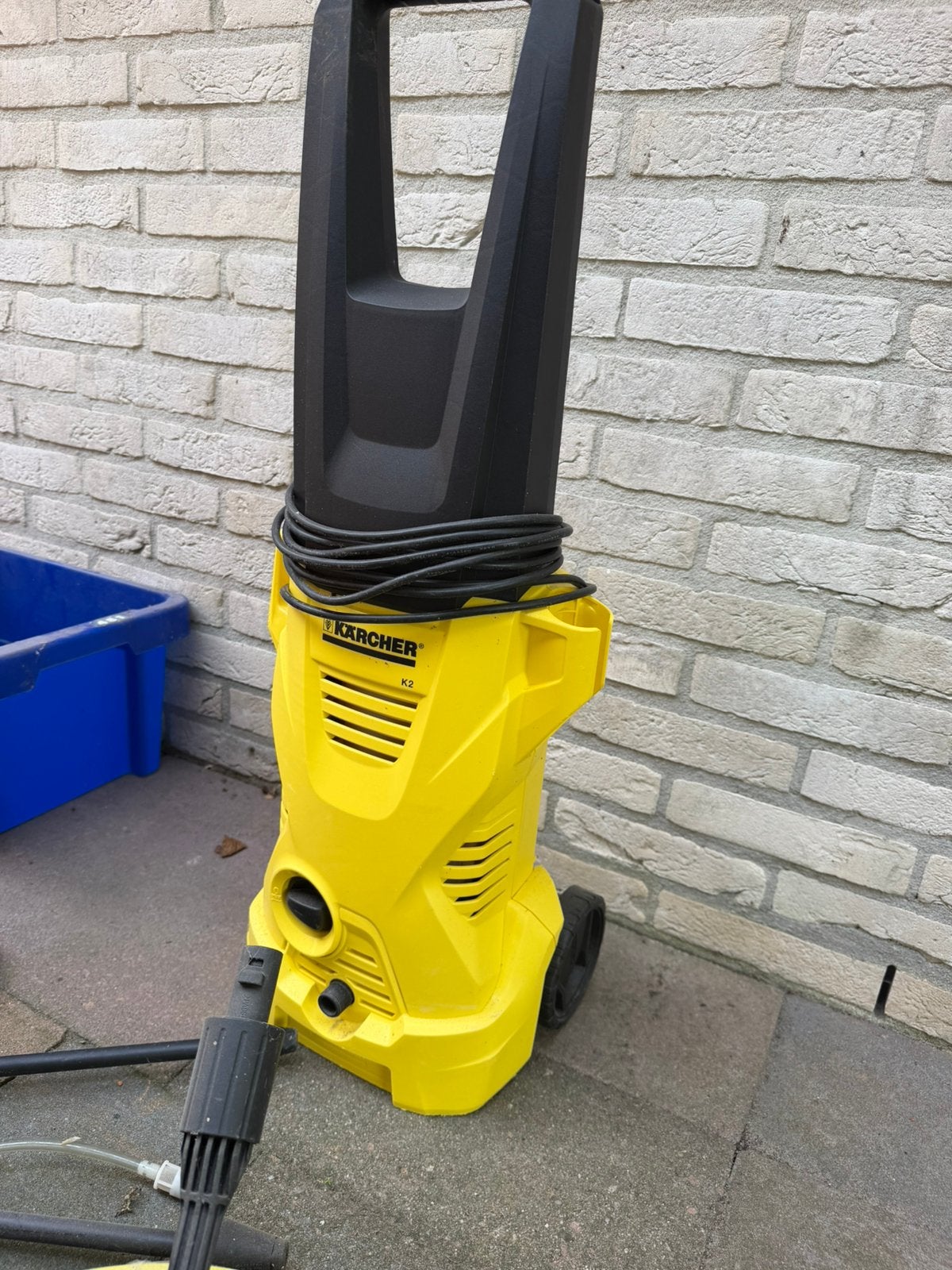 Kärcher hoge druk spuit met allerlei toebehoren, Ophalen, Zo goed als nieuw, Elektrisch, Met autostop en -start