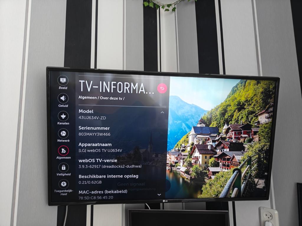 43 inch tv LG 4k, Ophalen, Gebruikt, Tv en Weergevers