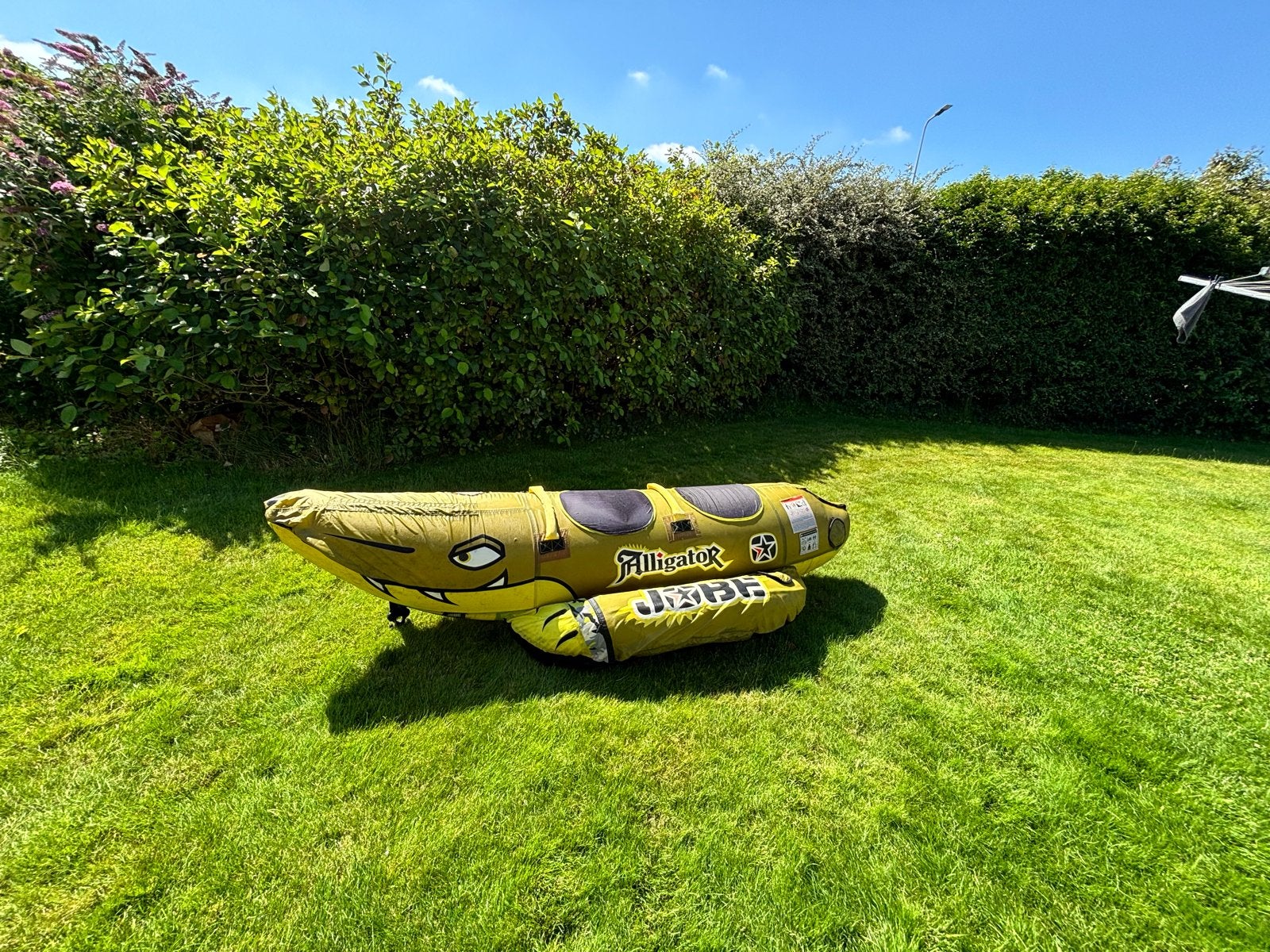 Jobe Alligator fun tube / banaan voor achter de boot, Ophalen of Verzenden, Gebruikt