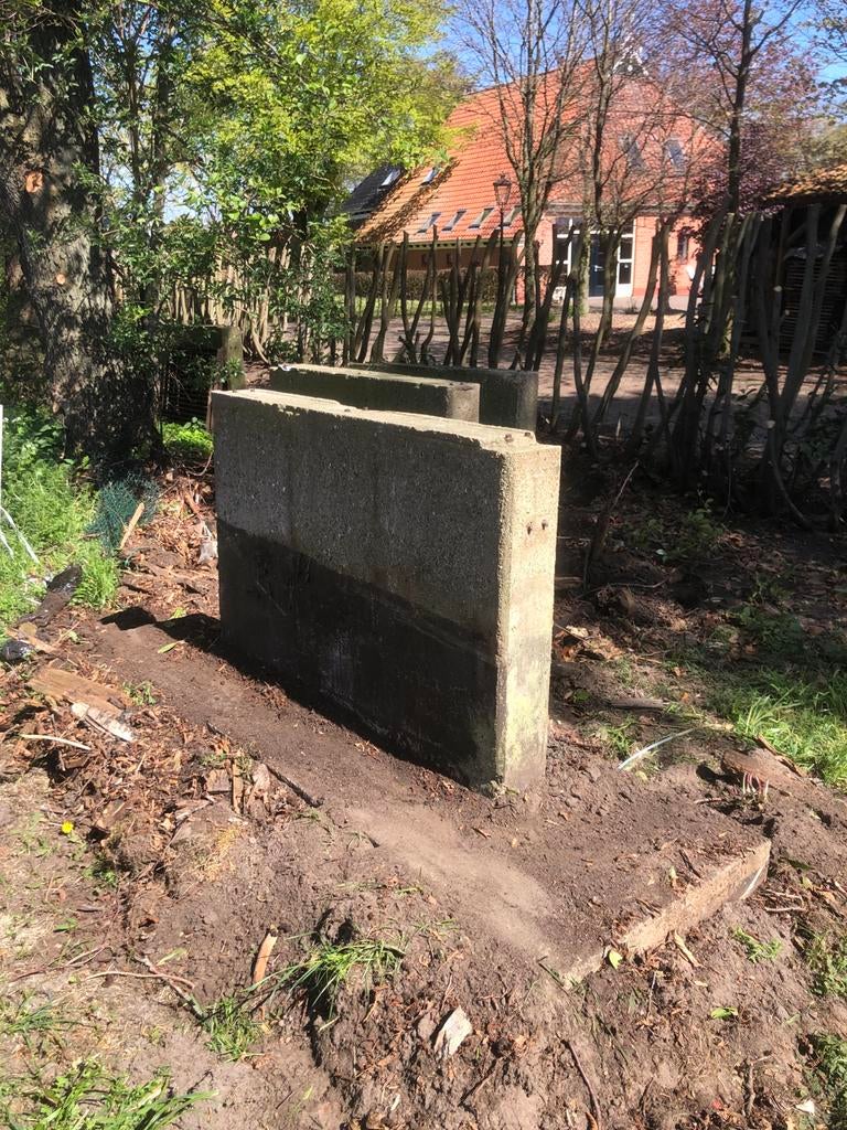 Gebruikte betonelementen, Tuin en Terras, Ophalen