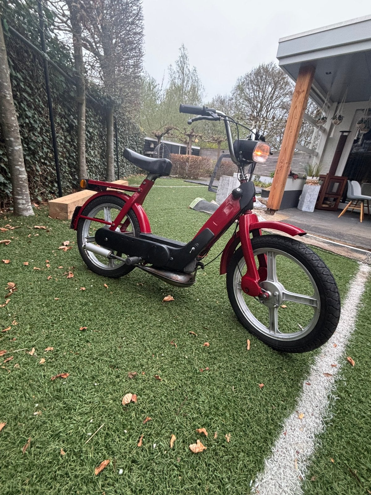 Vespa ciao blauw kenteken, Fietsen en Brommers, Ophalen, Zo goed als nieuw