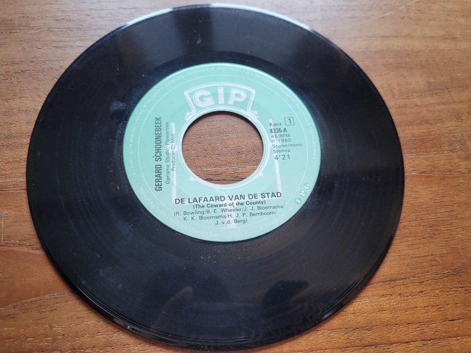 Gerard Schoonebeek -De Lafaard Van De Stad / Hendrik Van Dij, Cd's en Dvd's, Vinyl Singles, Gebruikt, 7 inch, Ophalen of Verzenden