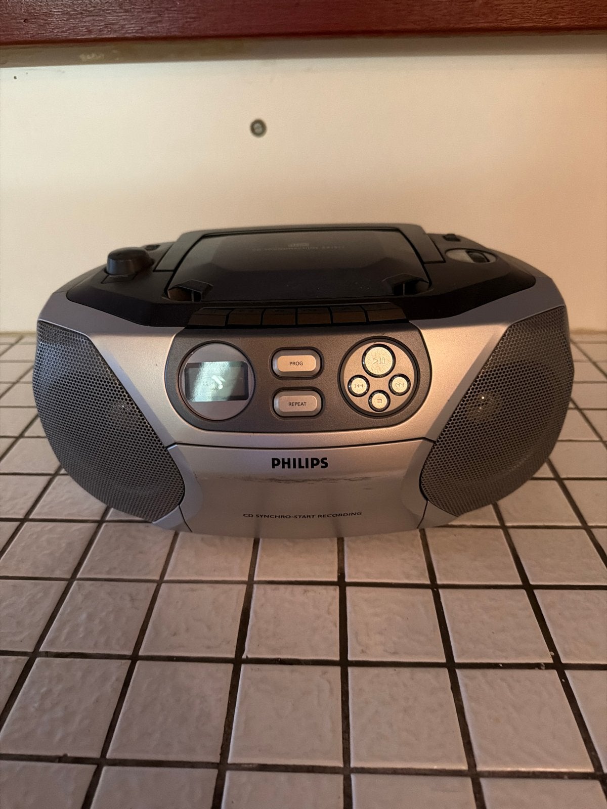 Philips CD-speler met radio - CD Synchro-Start Recording, Ophalen of Verzenden, Gebruikt, Radio, Met cd-speler