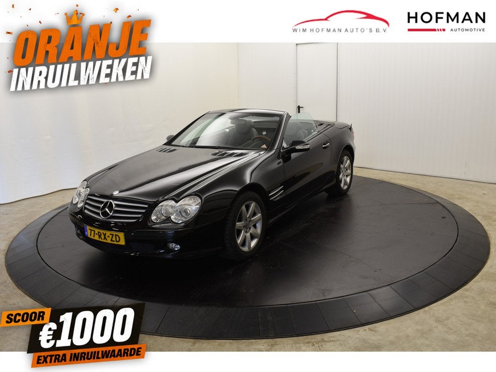 Mercedes-Benz SL-Klasse 500 V8 306PK Youngtimer Navi Clima L, Automaat, Achterwielaandrijving, Gebruikt, Automatische klimaatregeling
