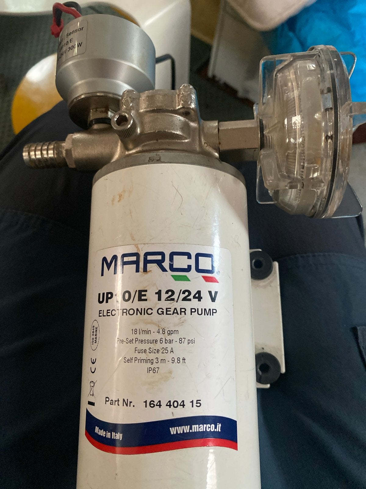 Marco UP10/E 12/24V Elektronische Tandwielpomp, Ophalen of Verzenden, Zo goed als nieuw, Motor en Techniek
