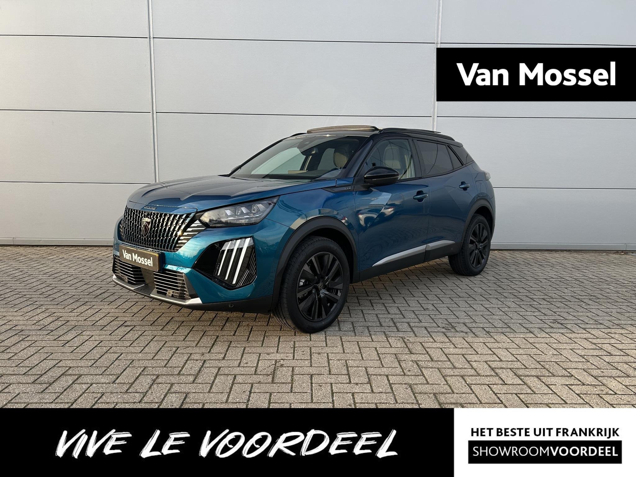 Peugeot 2008 1.2 Hybrid 136 GT | Panoramadak | Adaptieve cru, Auto's, Euro 6, 1199 cc, Blauw, Leder en Stof