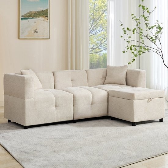 3 sits bank (ongebruikt!), Minder dan 75 cm, 150 tot 200 cm, Ophalen of Verzenden, Hout