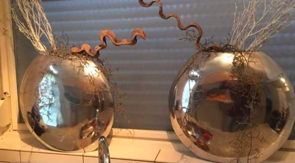 2 mooie ovale vazen Merk Bob, Overige kleuren, Aardewerk of Porselein, Ophalen of Verzenden, Zo goed als nieuw