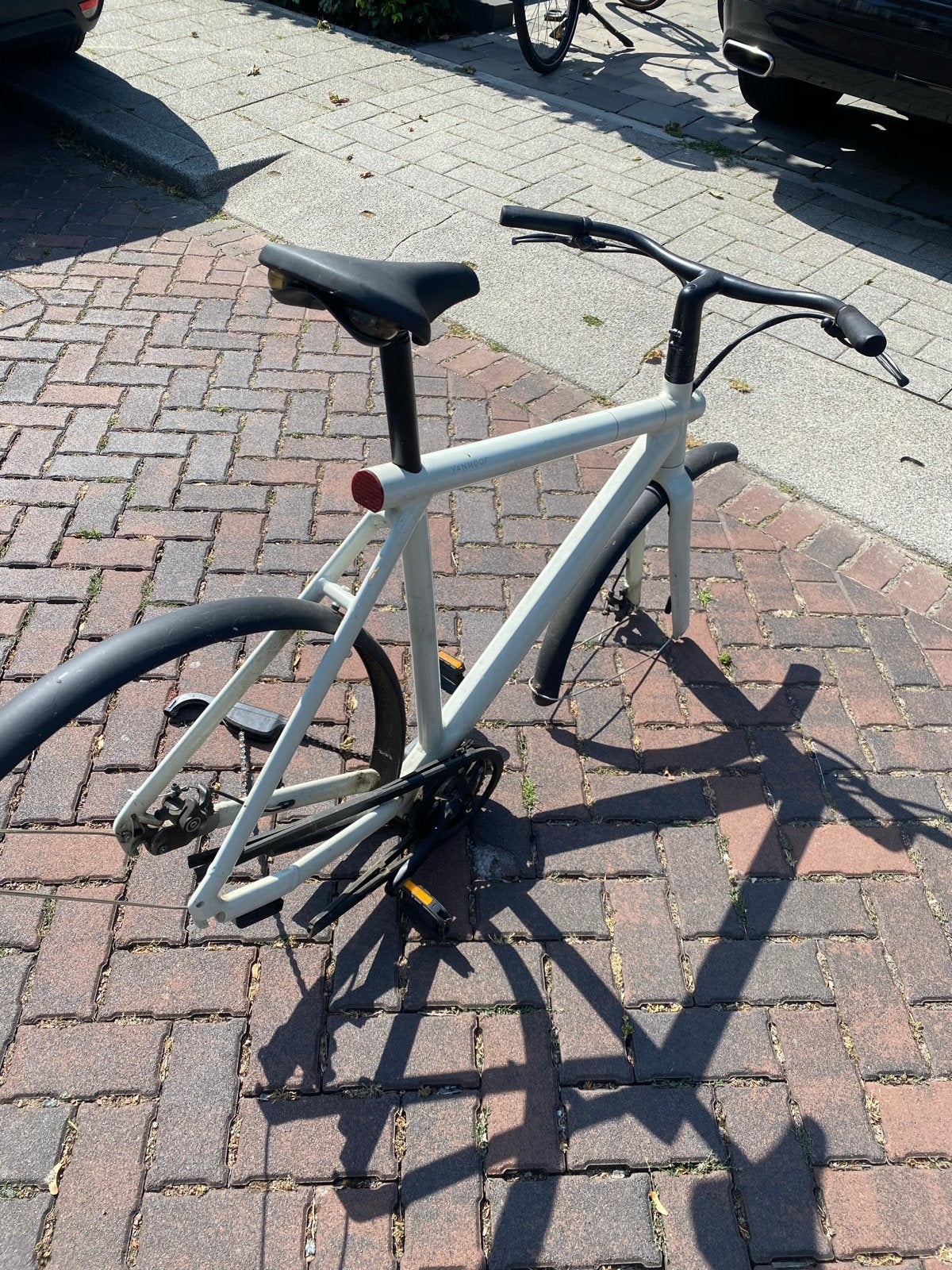 VanMoof S2 Frame White Fog met accu (laadt niet goed op), Schijfrem, Ophalen, Overige merken, 53 tot 56 cm