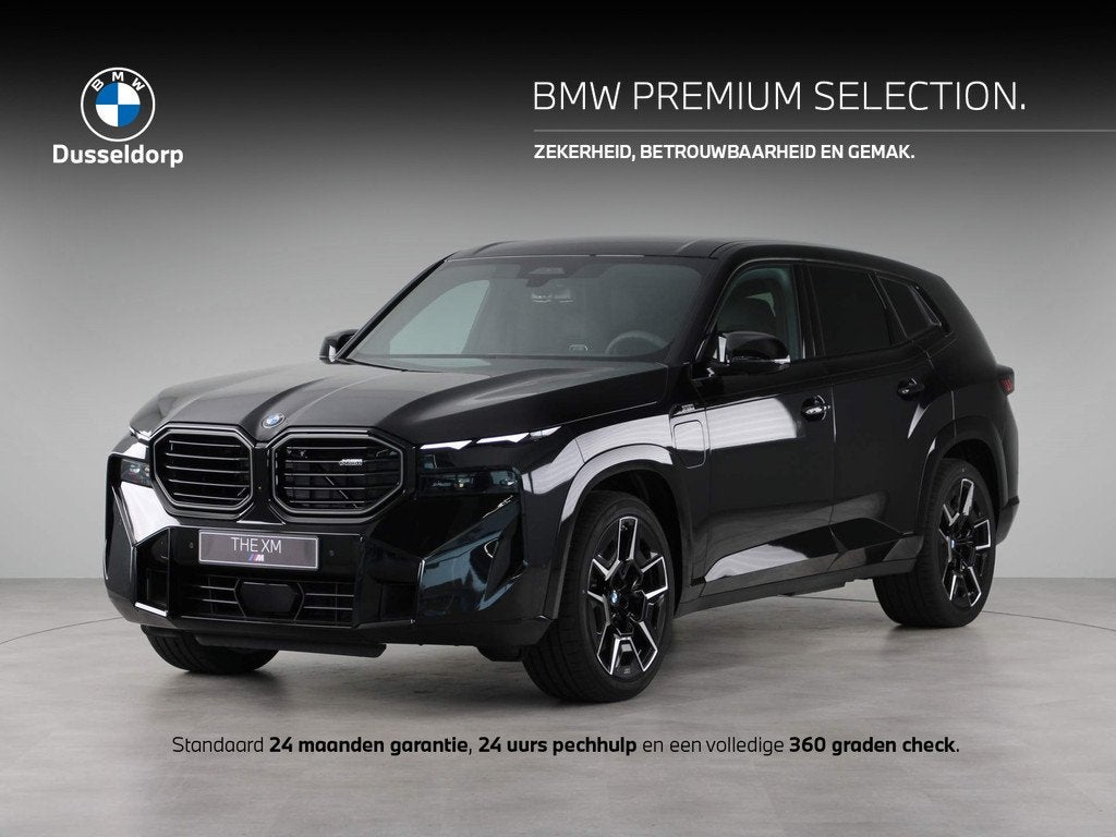 BMW XM PHEV 50e 30 kWh SoH 100% (bj 2025, automaat), Auto's, Gebruikt, Met garantie (alle), Overige brandstoffen, Zwart
