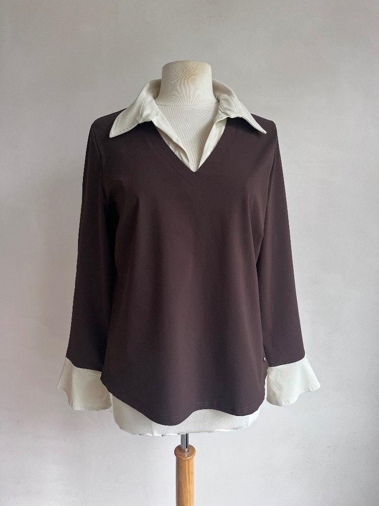 triple nine top maat L bruin beige, Bruin, Verzenden, Maat 42/44 (L), Triple nine