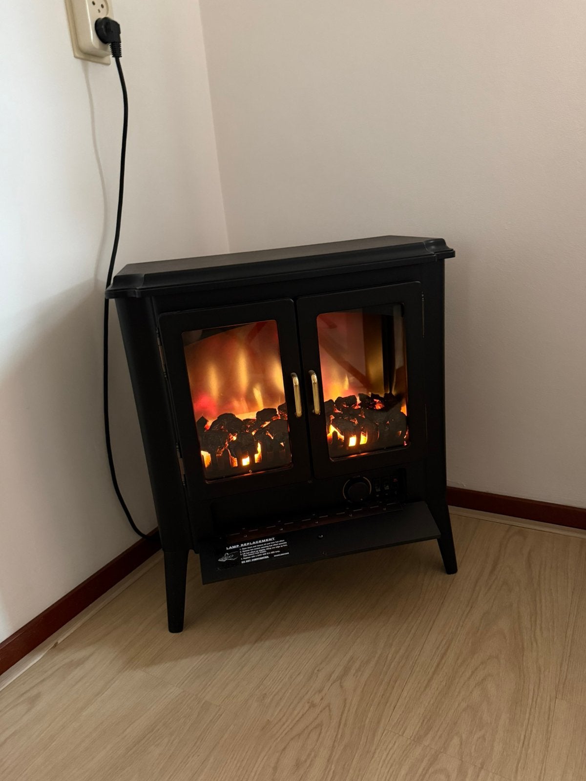 Electrische haard, Huis en Inrichting, Haarden, Ophalen, Zo goed als nieuw, Vrijstaande haard, Elektrische haard