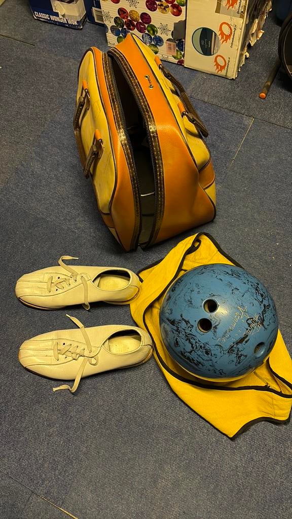 Bowling bal compleet met schoenen en tas, Ophalen of Verzenden