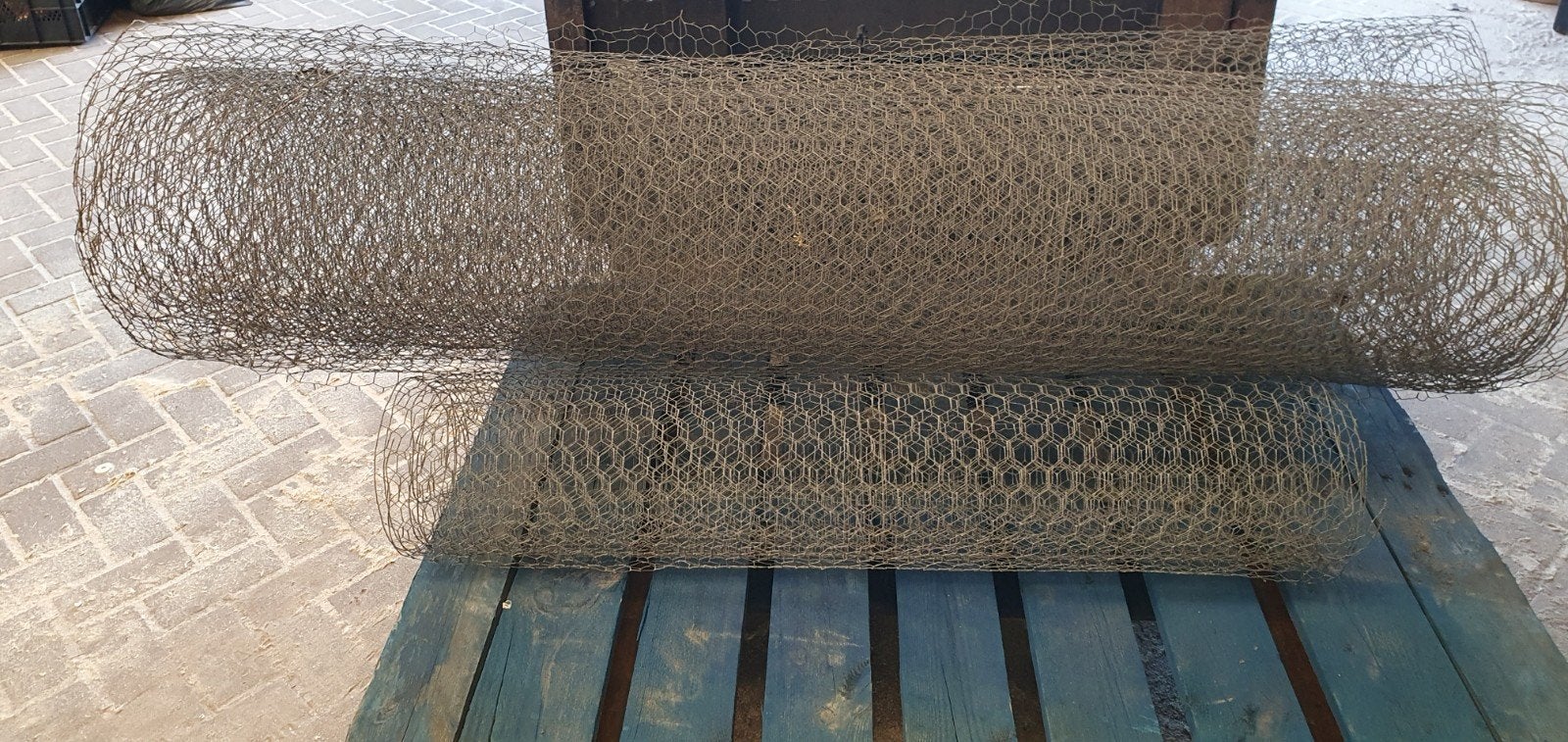Kippengaas, voor ren of andere doelen 1,5 m hoog 7,5 en 4 m, Ophalen