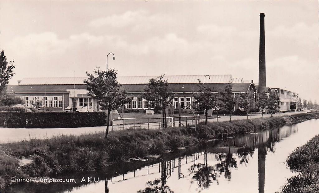 Emmer Compascuum - AKU fabriek, Ophalen of Verzenden, 1960 tot 1980, Ongelopen, Drenthe