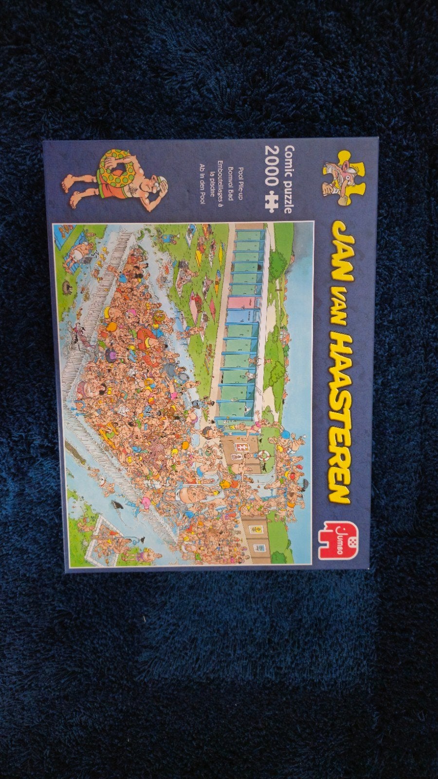 Jan van Haasteren Comic Puzzel 2000 stukjes - Zwembad, Ophalen of Verzenden, Meer dan 1500 stukjes, Zo goed als nieuw, Legpuzzel