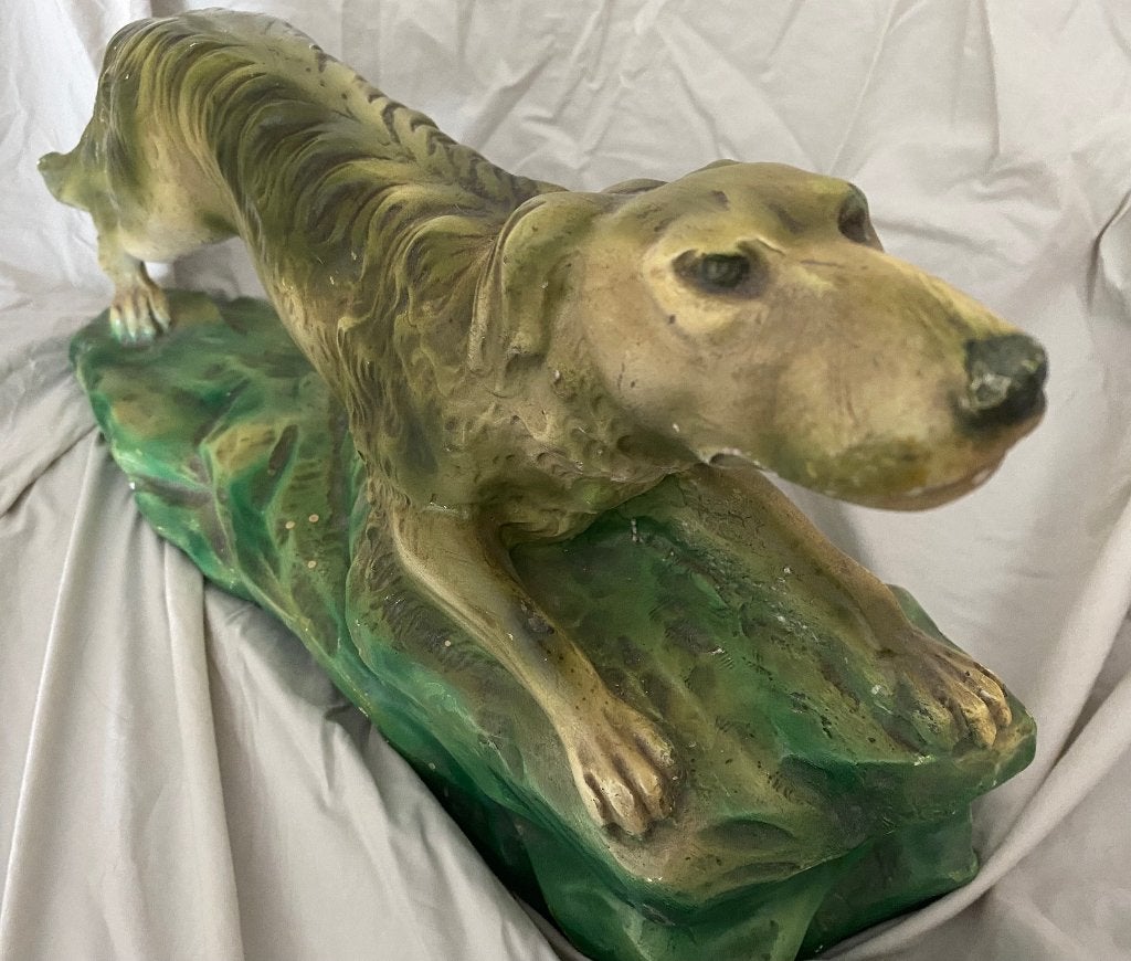 Vintage gipsen beeld hond fifties, Ophalen