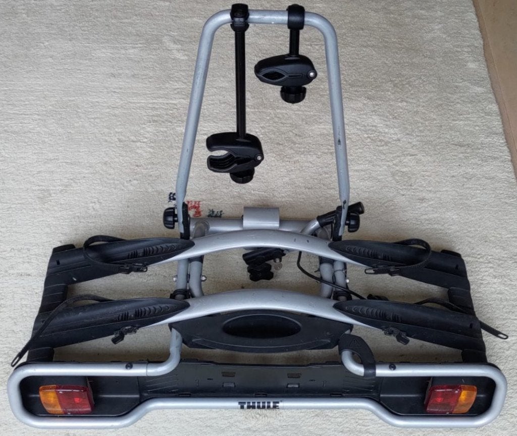 Fietsendrager Thule, Ophalen, Gebruikt, Brede banden, 2 fietsen