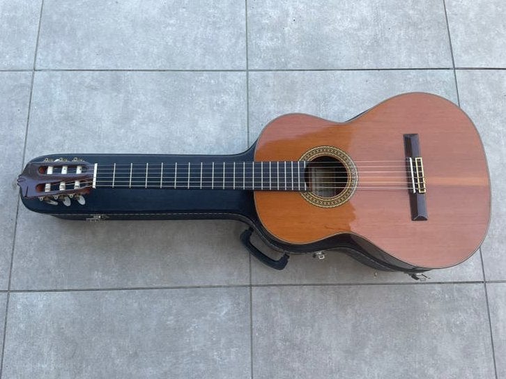 Alhambra 8C klassieke gitaar, Ophalen, Zo goed als nieuw, Klassieke of Spaanse gitaar, Met koffer