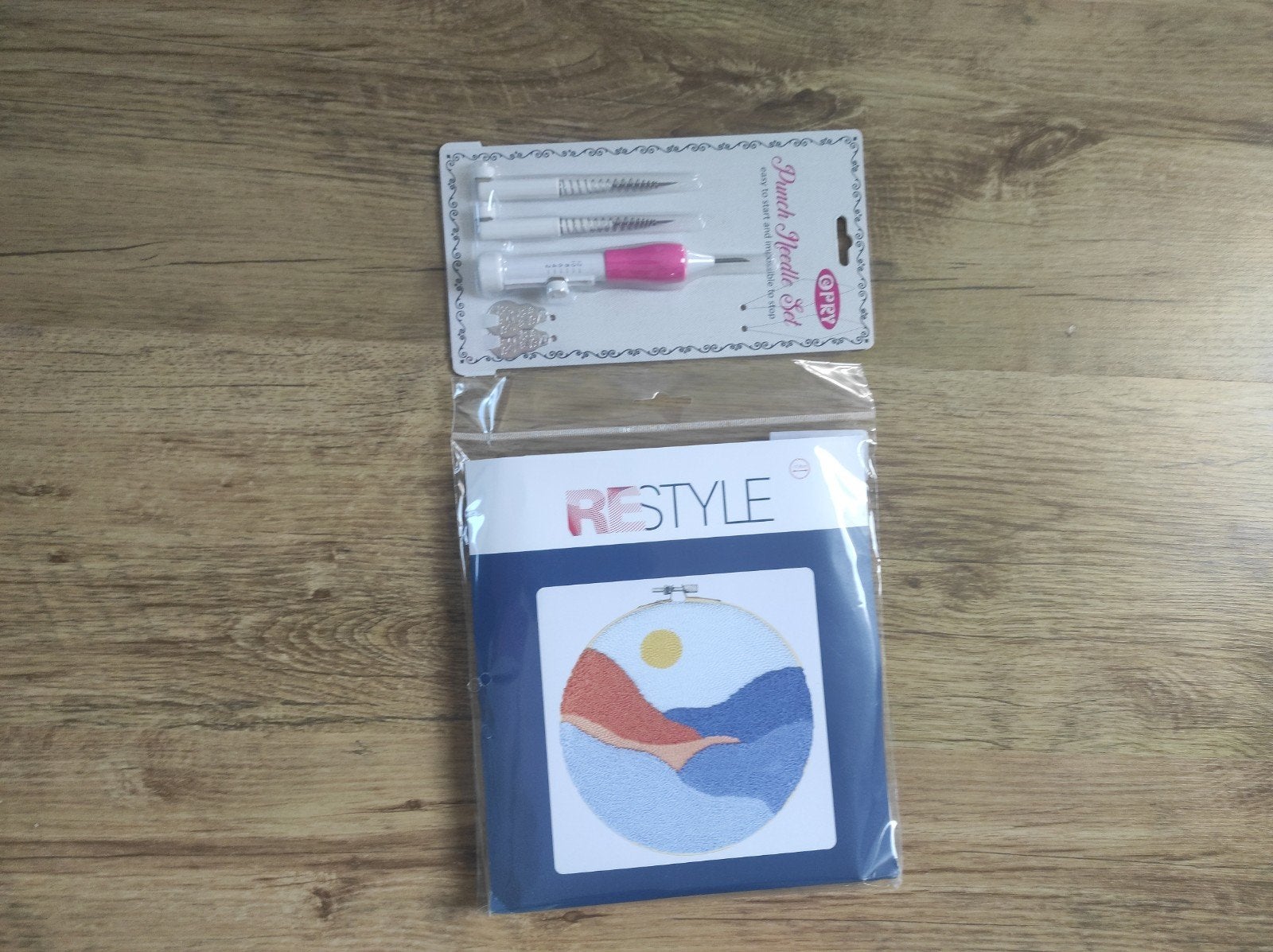 Punch Needle Set en Borduurpakket - Nieuw, Ophalen of Verzenden, Nieuw, Handborduren, Borduurpakket