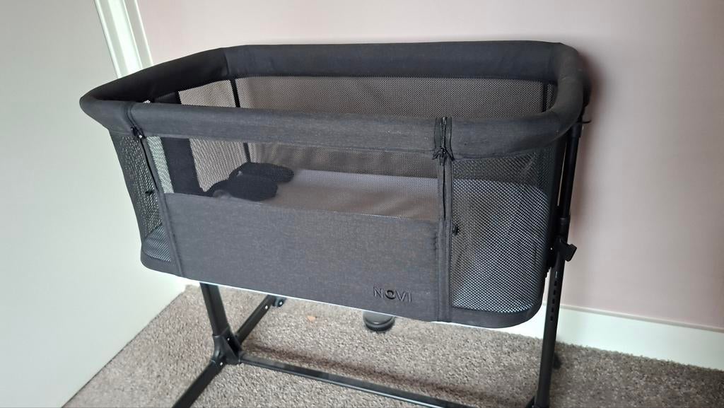 Co-Sleeper Novi Kyan Luxe Black Melange, Ophalen of Verzenden, Zo goed als nieuw, Wieg