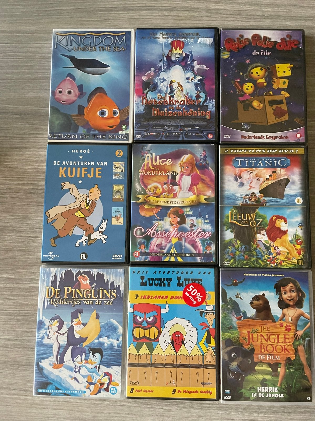 Grote collectie kinderfilms en animatie op DVD, Gebruikt, Animatie, Verzamelbox, Alle leeftijden