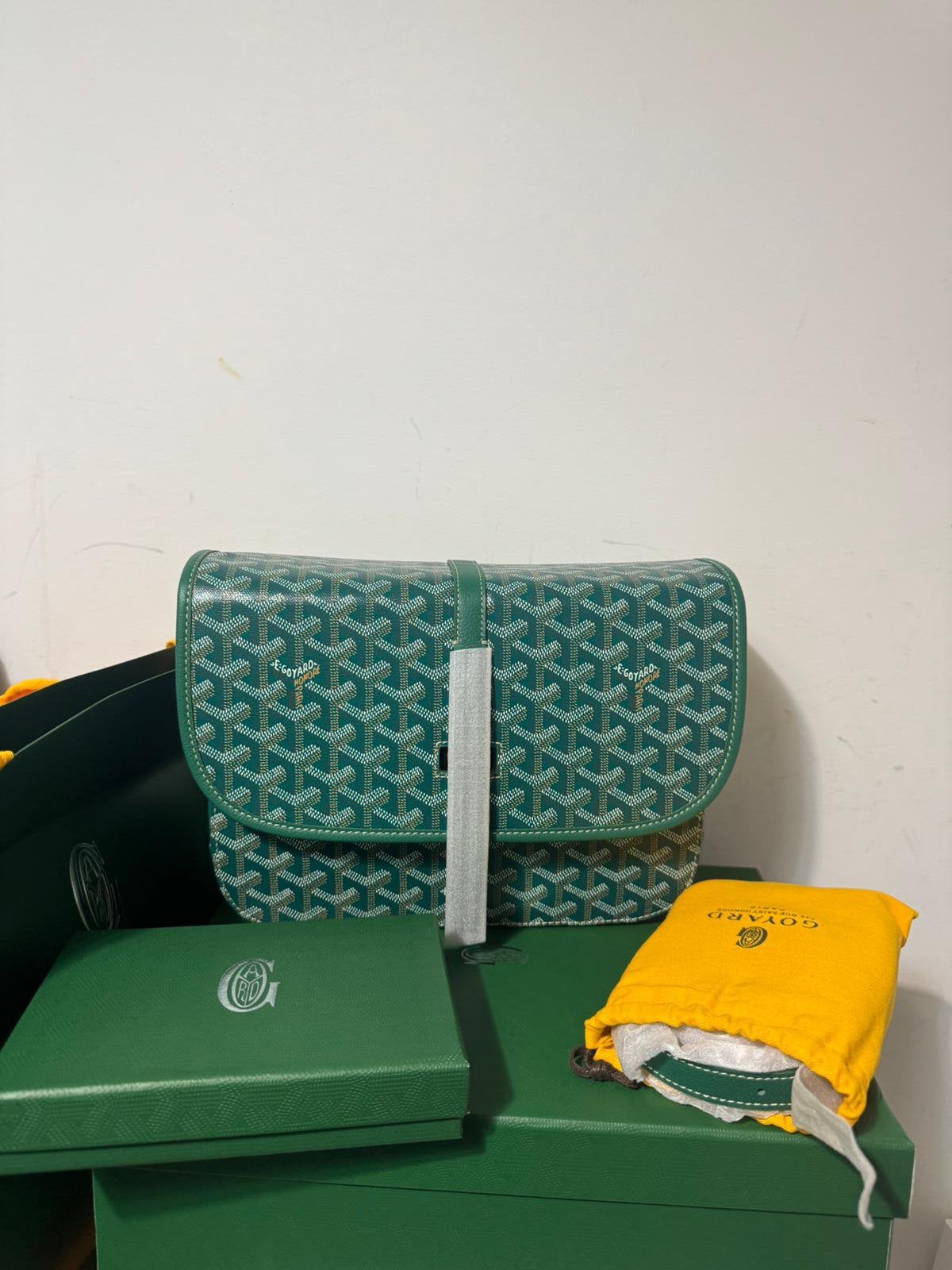Goyard Belvèdere GM groen, Ophalen of Verzenden, Nieuw, Groen