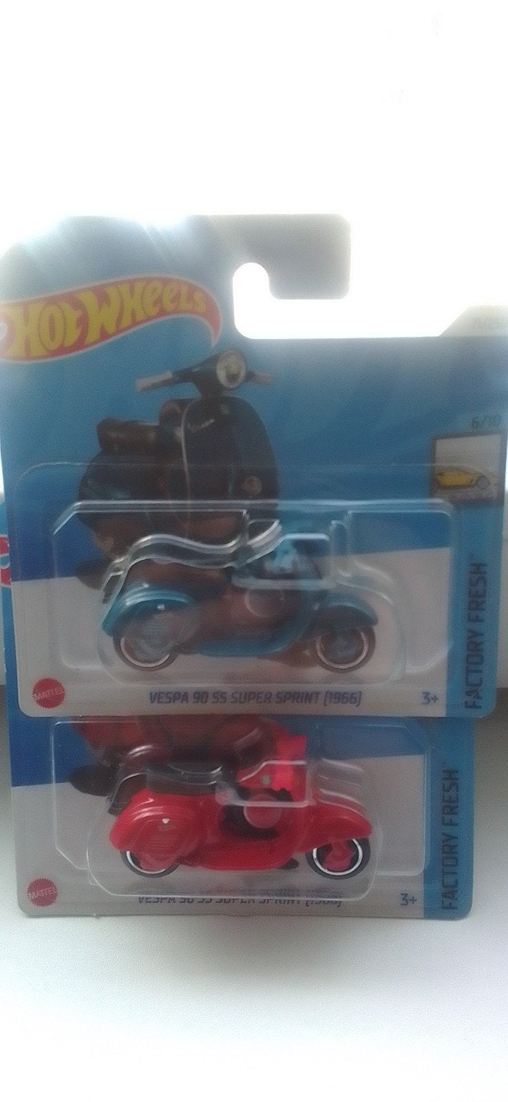 Vespa 90 ss super sprint (1966) Hot Wheels 2x, Ophalen of Verzenden, Nieuw, Auto