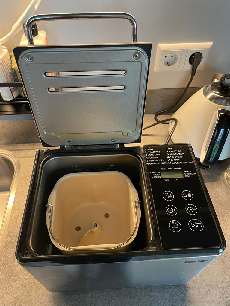 Unold Broodbakmachine - Vers brood in een handomdraai, Witgoed en Apparatuur, Broodbakmachines, 800 tot 1200 gram deeg, Zo goed als nieuw