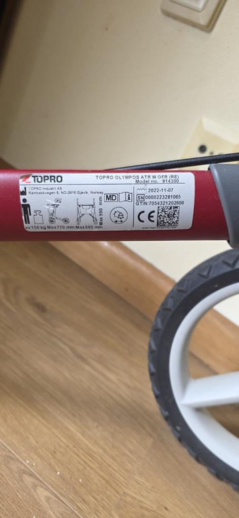 Topro olympos atr ofroad, Ophalen, Lichtgewicht, Zo goed als nieuw