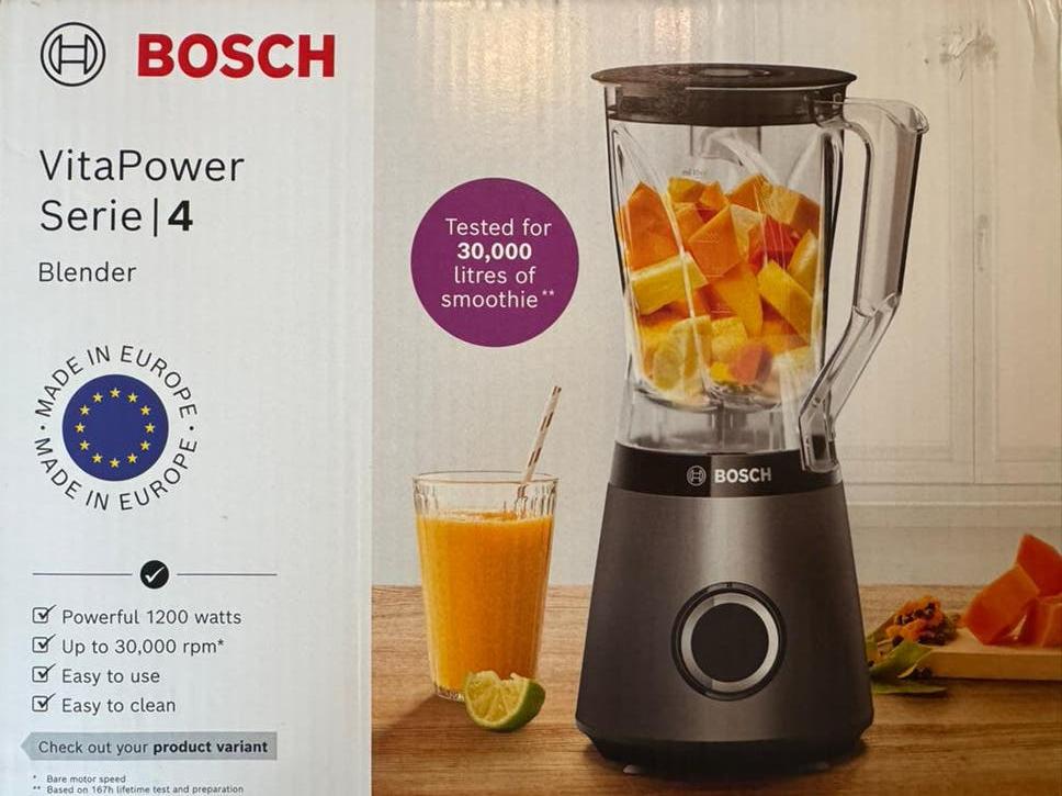 Bosch VitaPower Blender - 1200W, Witgoed en Apparatuur, Blenders, Nieuw, Blender, Ophalen of Verzenden