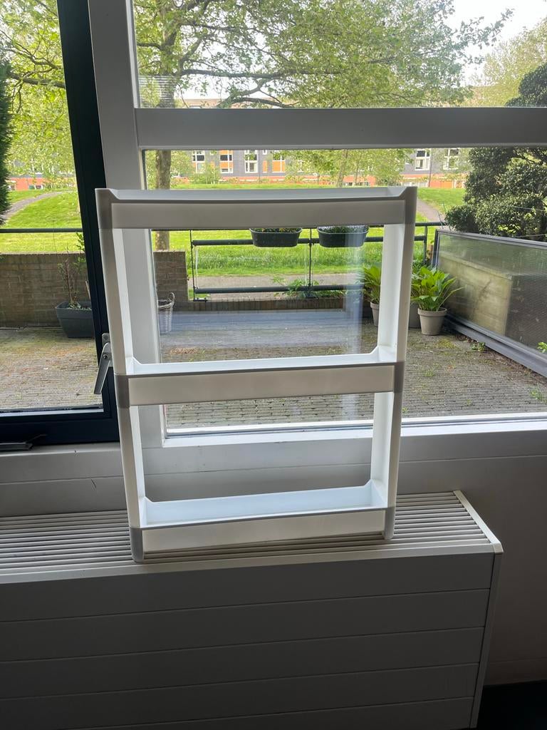 Handig kruidenrekje - 71x55x12cm, Huis en Inrichting, Keuken | Keukenbenodigdheden, Ophalen, Kunststof, Wit, Overige typen