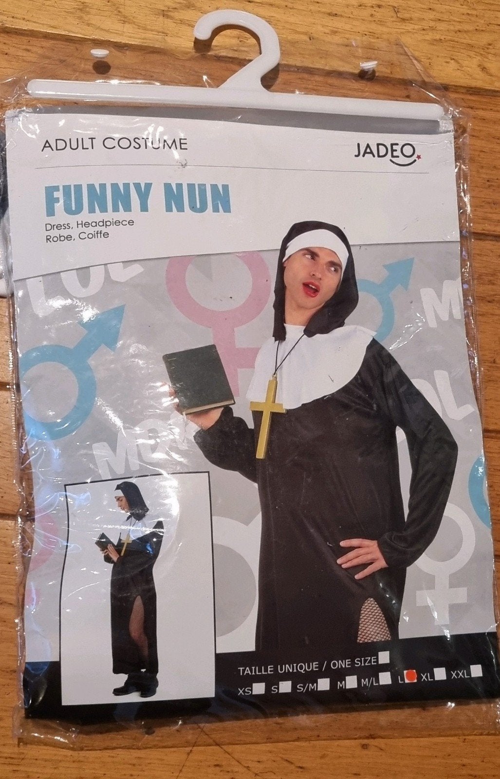 Fout Nonnenpak Maat L - Perfect voor Carnaval/Halloween, Carnaval, Maat 42/44 (L), Ophalen of Verzenden, Kleding