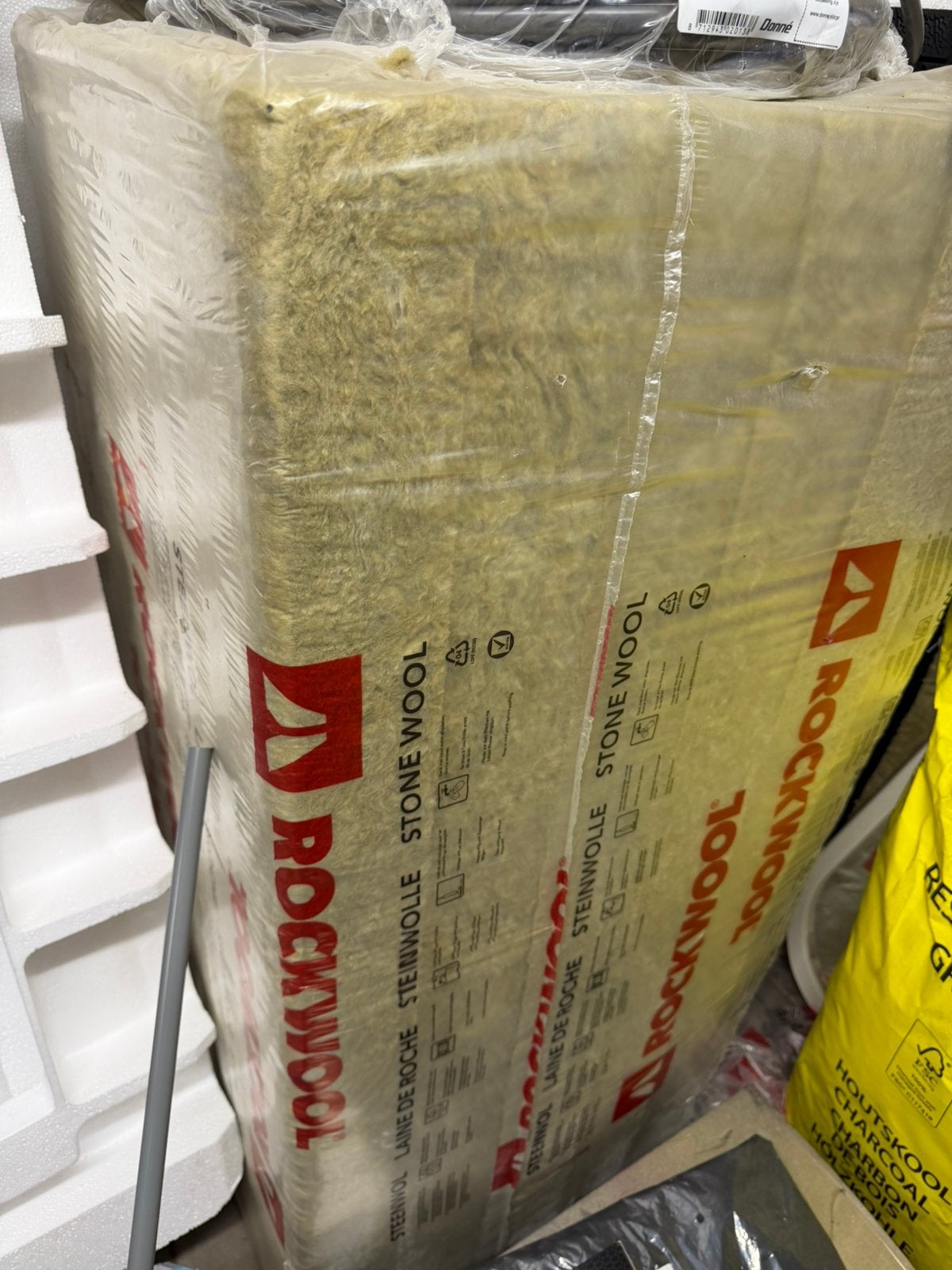 Pak Rockwool isolatiemeteriaal/ Steenwol, Ophalen, 4 tot 8 cm, Vloerisolatie, Nieuw