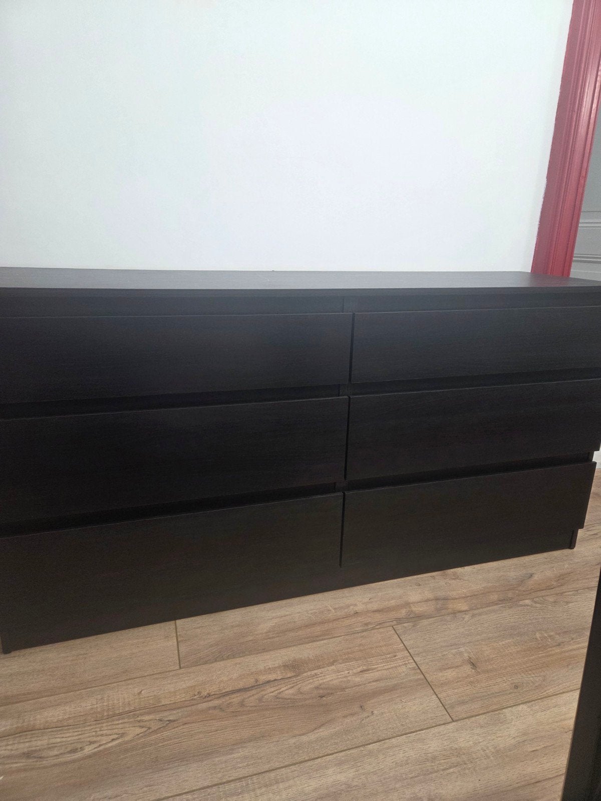 IKEA KULLEN Ladekast Zwart  - 6 Laden, Ophalen, Gebruikt, 100 tot 150 cm, 5 laden of meer