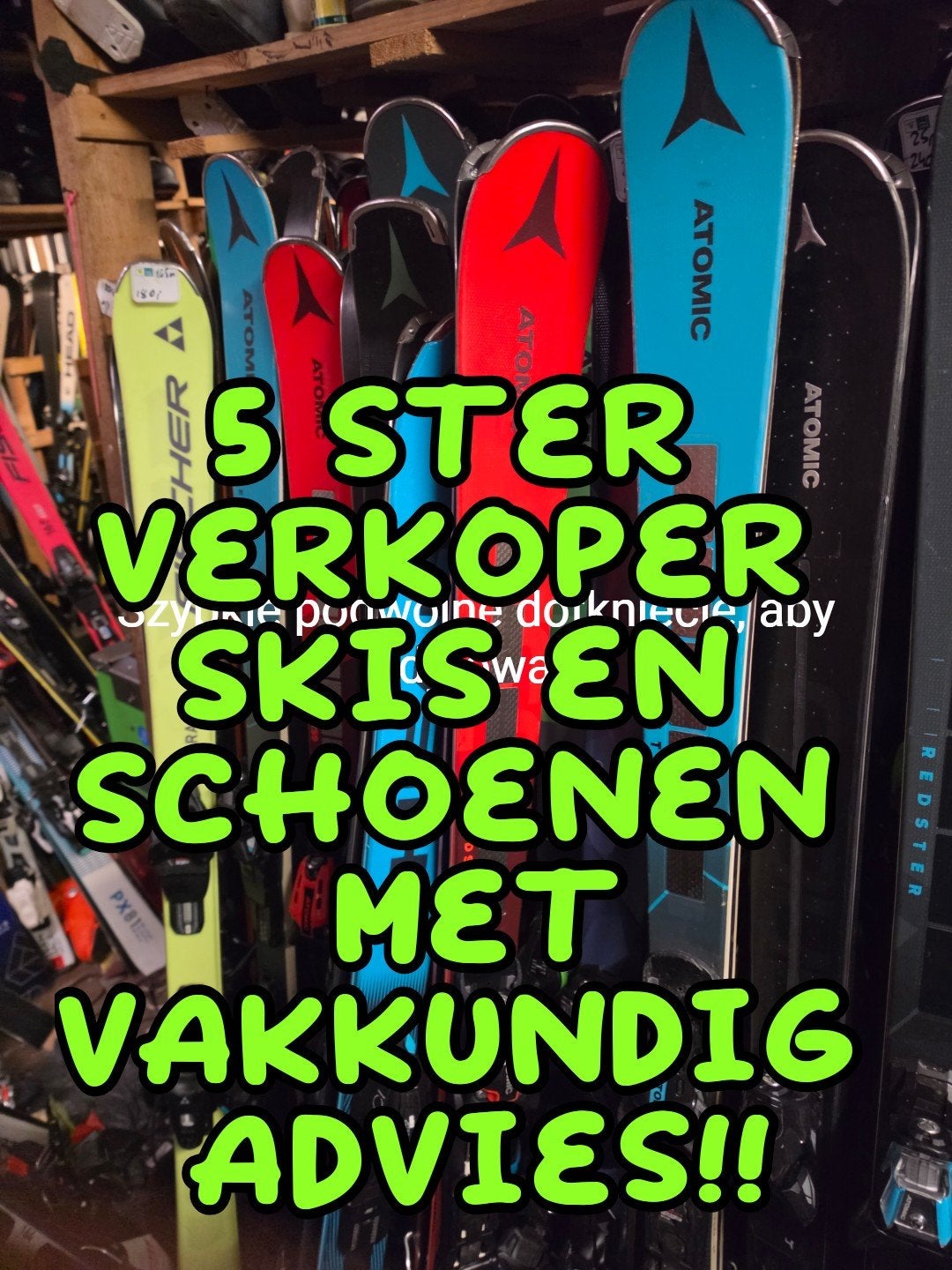 SKIS EN SCHOENEN ALLE MATEN EN MODELLEN MET VAKKUNDIG ADVIES, Sport en Fitness, 160 tot 180 cm, Ophalen of Verzenden, Zo goed als nieuw
