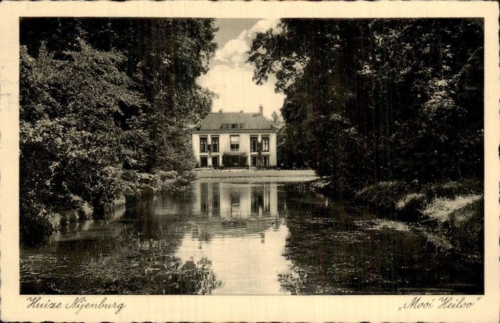 Heiloo - Huize Nijenburg - Mooi Heiloo, Ophalen of Verzenden, 1920 tot 1940, Gelopen, Noord-Holland