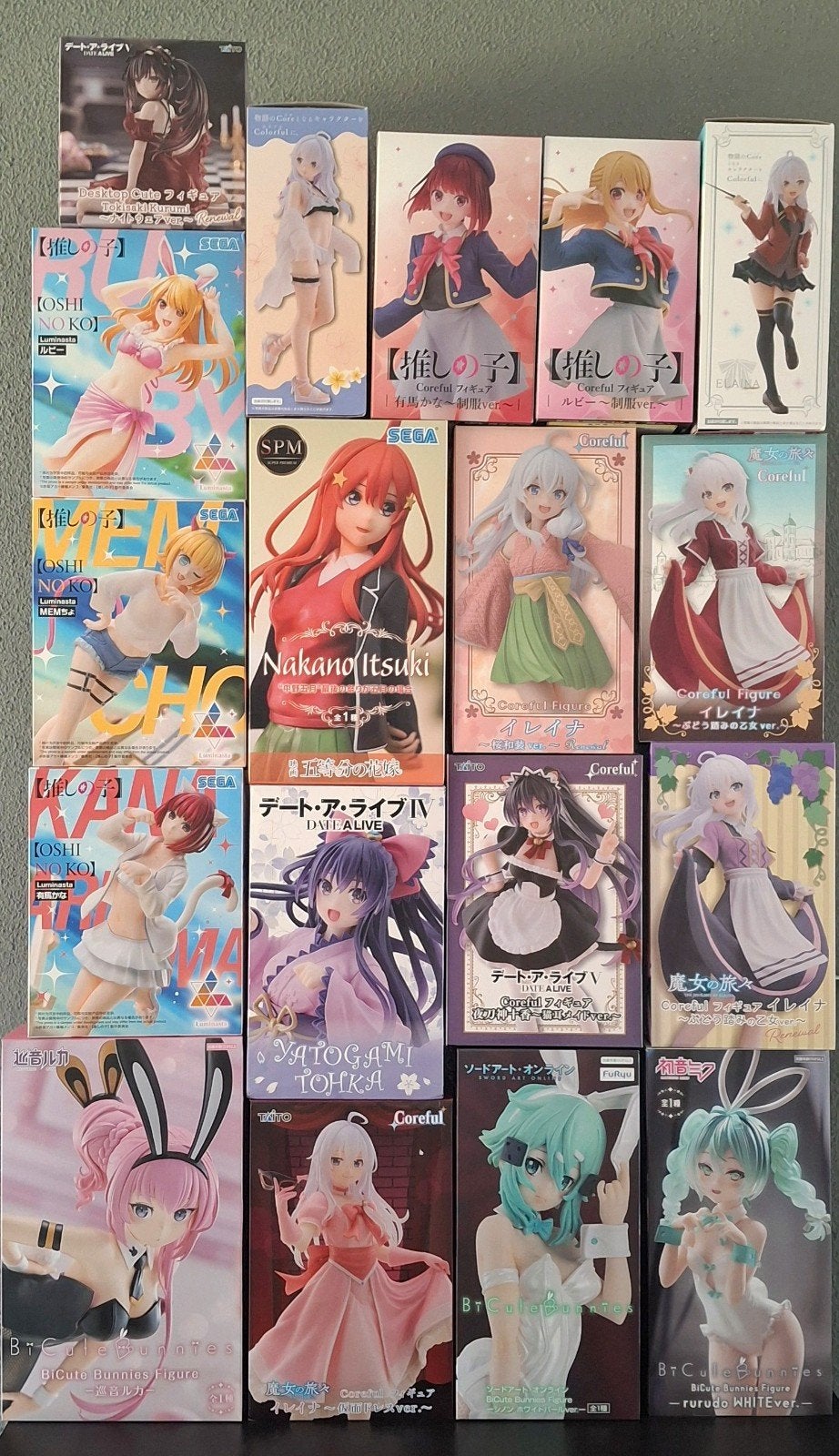 Collectie Anime Figures - Oshi no Ko, Date a Live, Elaina +, Ophalen of Verzenden, Zo goed als nieuw