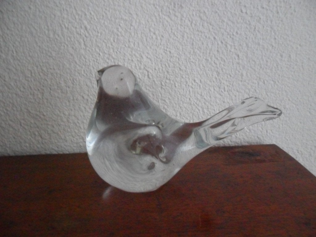 Vintage vogel glas presse papier, Ophalen of Verzenden, Zo goed als nieuw, Dier