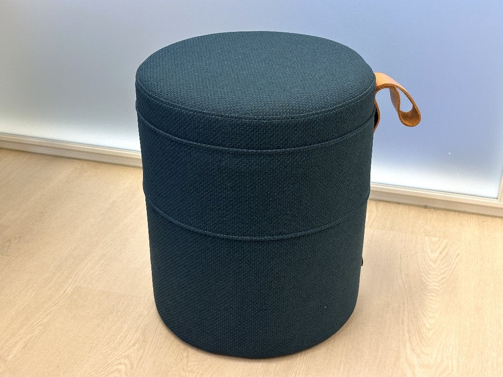 Bolia Grab poef klein Ø40 blauw OOOJA design hocker, Minder dan 50 cm, -, -, Rond