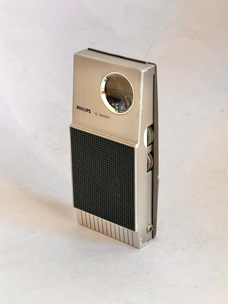 Philips radio 50 IC 100 met tasje, Verzenden, Gebruikt